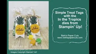 Pineapple Treat Bags with the In The Tropics Dies from Stampin' Up!