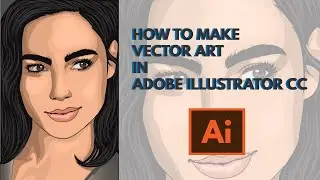 How To  Make Vector Art In ( Adobe Illustrator CC ) Portrait Vexel Design Speed Art By Baloch Artz
