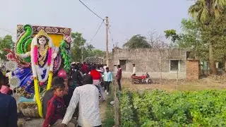 আজ সরস্বতী ঠাকুর ভাসানে ধনিয়াখালি মহামায়া রোডশো করছে//Rockstar sound roadshow at mahamaya