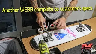 Assembling a Chuck WEBB skateboard to customer's specifications