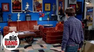 Stuart Decorates His Comic Book Shop With Howard&rsquo;s Mom&rsquo;s Furniture | The Big Bang Theory