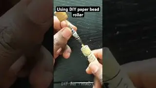 Rolling paper beads with my DIY paper bead roller #paperbeads