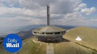 Abandoned Communist Monument sits like UFO on mountain top - Daily Mail