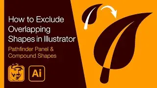 Как исключить перекрывающиеся фигуры в Illustrator (панель Pathfinder и составные фигуры)