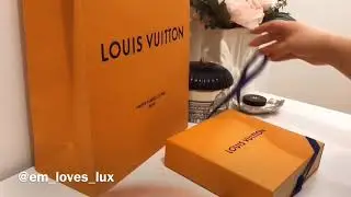 Quick unboxing of the Louis Vuitton adjustable shoulder strap 12 mm Ebene