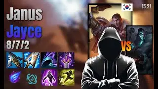 Janus Top Jayce vs Yorick lol KR solo rank Full Game 15.21 | 야누스 제이스 vs 요릭