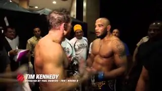 UFC 178: Yoel Romero and Tim Kennedy Backstage Exchange