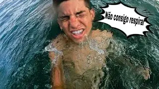 I almost drowned in the open sea, I almost died! 😬