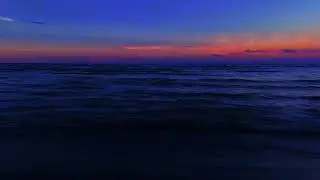 Night Ocean Sleep Background Sound | Relaxing Ocean Waves