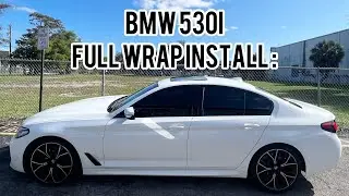 How to wrap a bmw 530i