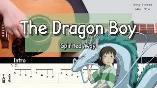 The Dragon Boy -Spirited Away- | Finger Style Guitar Cover | TAB+Chords