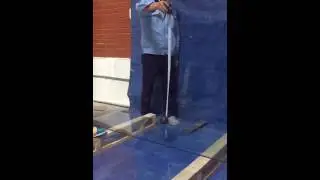 Vidrio Templado SEGTEC. Prueba de calidad de impacto por gravedad.