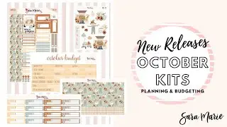 October NEW Releases! | Sara Marie Stickers | FALL Kits | Budget & Planning Kits |