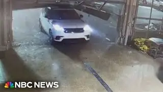 Video shows thieves stealing 9 luxury SUVs in Wisconsin heist
