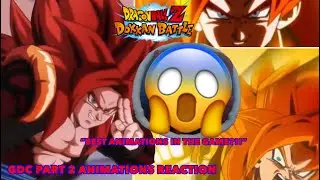 BEST DB GAME ANIMATIONS EVER?!!|Dragon Ball Z dokkan battle GDC Part 2 2025 Animations/Kits REACTION
