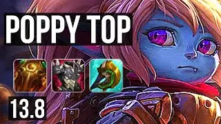 POPPY vs OLAF (TOP) | 76% winrate, 4/2/14, Rank 10 Poppy | TR Grandmaster | 13.8