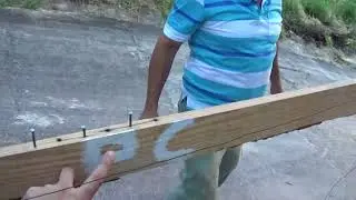 Como Fazer Um Gabarito Para Obras locação - Passo a passo 3