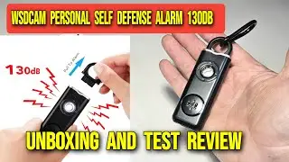 WSDCAM Self Defense Keychain Alarm 130dB  REVIEW TEST Rechargeable Emergency Alarm