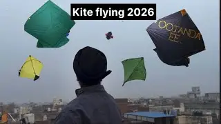 Kite flying vlog 🪁 make design on 6 tawa kite #kiteflying #kitevlogs #thepreetgill 