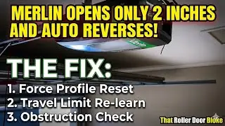 How to Fix a Merlin Tilt Master MT 100 EVO That Won&rsquo;t Fully Open