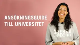 Hur s&ouml;ker man till universitetet?