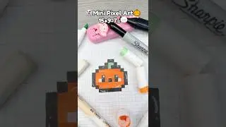 Mini Pixel Art Ideas😘!? #halloween #pixel #pixelart #pixelartideas