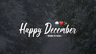 Happy December ❤️ | Hindi Poetry | December Poetry | Hello December | December Status | KKSB