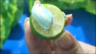 Lemon and toothpaste for glowing skin