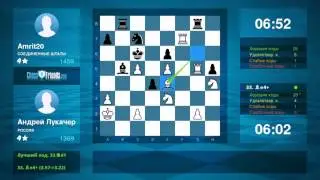 Chess Game Analysis: Андрей Лукачер - Amrit20 : 1-0 (By ChessFriends.com)