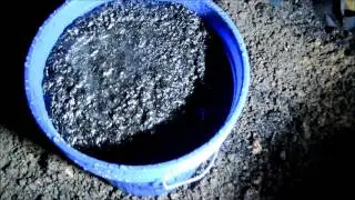 Charging 30 gallons of Biochar