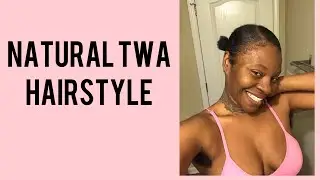 #NATURALHAIRSTYLES #TWASTYLE  Twa hairstyle natural short hair styles 2 buns on twa 4c hair
