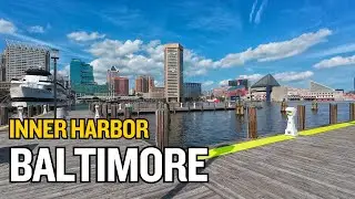Baltimore, Inner Harbor - [4K] Baltimore Maryland walking tour