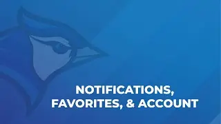 Notifications, Favorites, & Account