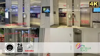 (Retake) (4K) Schindler 5500 Elevator Tour at Estella Place, HCMC, VN