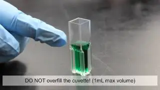 Proper placement of cuvette in a Beckman spectrophotometer