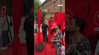 Freshers party in miranda house and Tushar Joshi perform on stage #college #mirandahouse #university