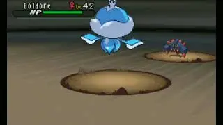 Pokemon Black2 Shiny Boldore after 1782+ Encounters