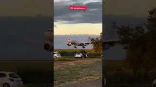 Sunset Landing 🌅 | Airbus A330 Smooth Touchdown ✈️#SunsetLanding#AirbusA330#PlaneLanding#Aviation