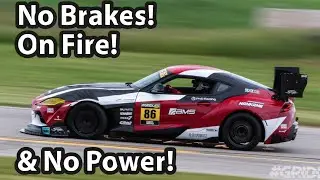 Lost Brakes, Caught Fire, No Power! Time Attack Supra #Gridlife Gingerman - Project TA90 #25