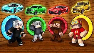 ZENGİN vs FAKİR: TÜNEL ARABA MADENLERİ - Minecraft