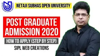 NSOU PG Admission 2020 | How to Apply Step by Step | Netaji Subhas Open University PG Admission 2020