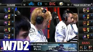 Cloud 9 vs Dignitas | S5 NA LCS Spring 2015 Week 7 Day 2 | C9 vs DIG W7D2G1 VOD 60FPS