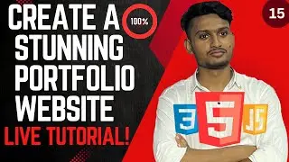 Day 15: Create a Professional Portfolio Website | HTML, CSS & JavaScript Tutorial