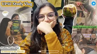 UPSC Study Vlog|Prelims 2026🎯 winter study routine|| UPSC Aspirant in Delhi 📚 ( Library Karol Bagh)