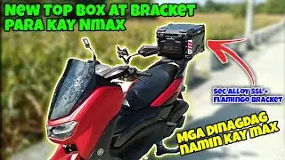 NEW SEC TOP BOX AND FLAMINGO BRACKET PARA KAY NMAX + SHOCK COVER AT CP HOLDER | ACHIEVEMENT UNLOCK