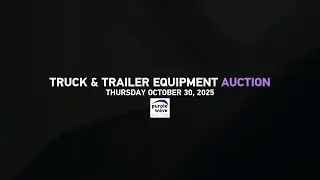 Truck and Trailer Auction | Selling on October 30, 2025