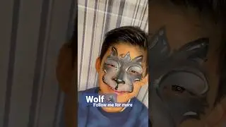 Wolf tutorial #facepainting #facepaint #tutorial #drawing #art #tutorials #tutorialmakeup #wolf