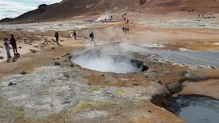 WALKING ON MARS IN ICELAND! N&Aacute;MAFJALL HVERIR GEOTHERMAL FIELD (4K)
