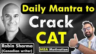 MBA Motivation by Robin Sharma | Daily Mantra to Crack CAT | Success Motivation