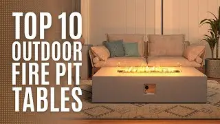 Top 10: Best Outdoor Fire Pit Tables of 2022 / Outdoor Propane Gas Fire Table, Smokeless Firepit